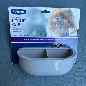 Petmate Gray Spill-Resistant Kennel Cup